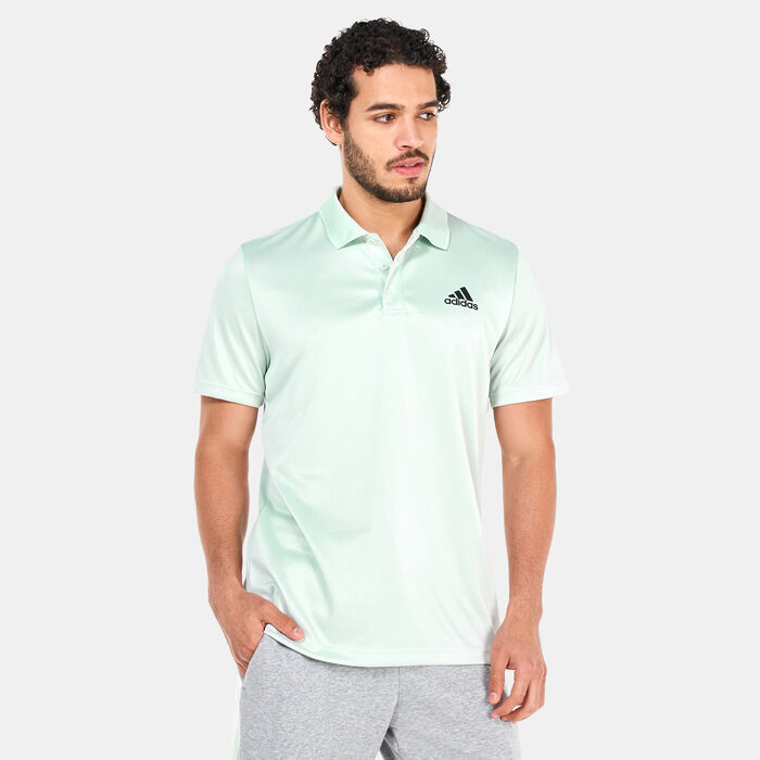 adidas Men's Designed to Move 3-Stripes Polo Shirt Green image number 0