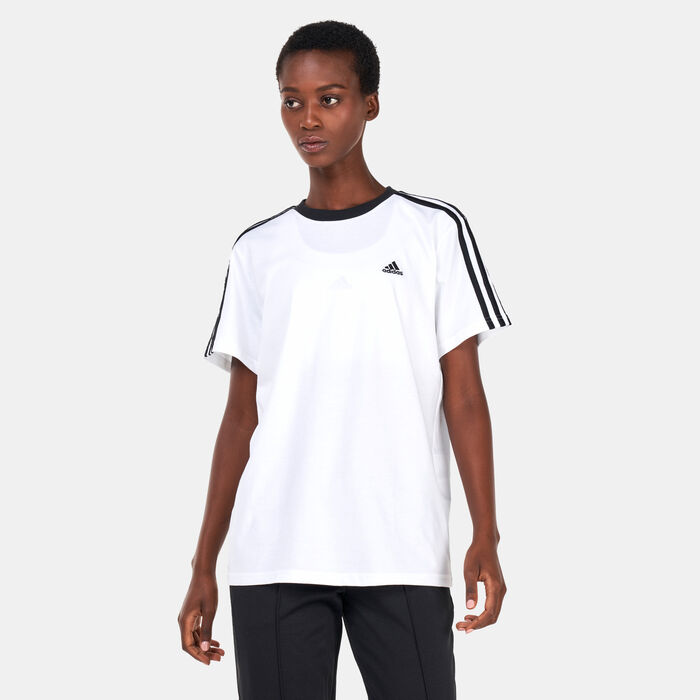 adidas Women's Essentials 3-Stripes T-Shirt White image number 0