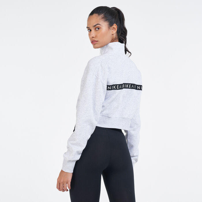 Nike Women's Air 1/2-Zip Top Jacket Beige Nike Women's Air 1/2-Zip Top Jacket Beige image number 1