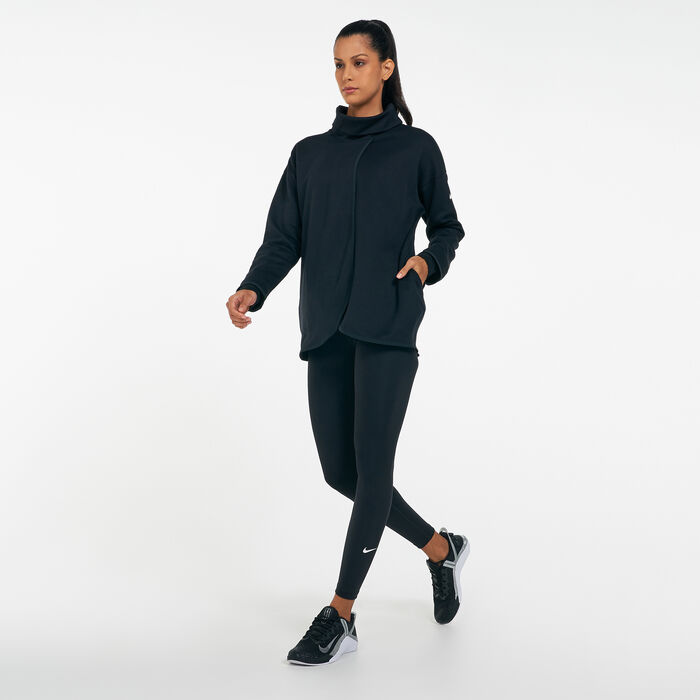 Nike Women's Reversible Maternity Pullover Black Nike Women's Reversible Maternity Pullover Black image number 2
