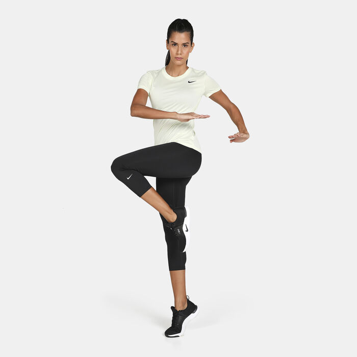Nike Women's Dri-FIT Legend T-Shirt Green Nike Women's Dri-FIT Legend T-Shirt Green image number 2