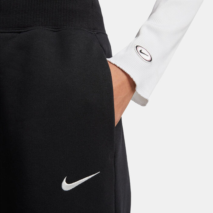 Nike Women's Sportswear Phoenix Fleece Wide-Leg Sweatpants Black Nike Women's Sportswear Phoenix Fleece Wide-Leg Sweatpants Black image number 4