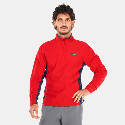 Columbia Men's Overlook Pass™ 1/2 Zip Sweatshirt Red Columbia Men's Overlook Pass™ 1/2 Zip Sweatshirt Red