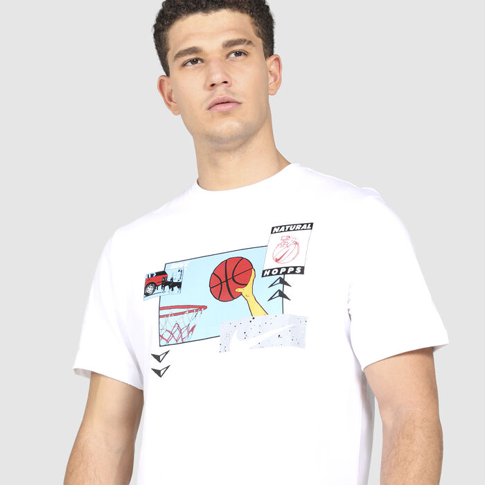 Nike Men's Basketball T-Shirt White image number 3