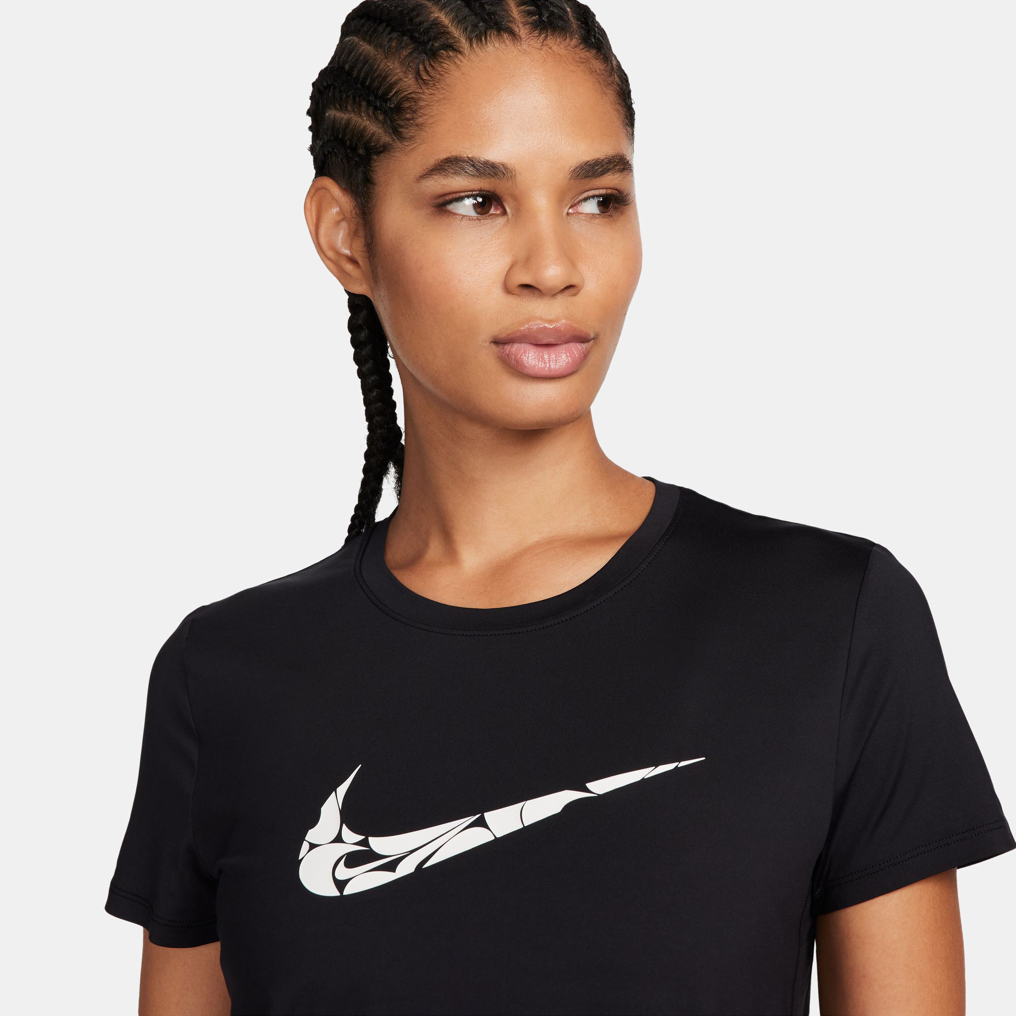 Women s One Swoosh Dri FIT Running Top Black Nike in Qatar SSS