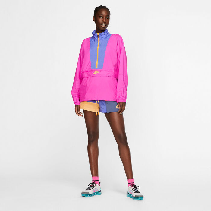 Nike Women's Sportswear Icon Clash Half-Zip Jacket Pink image number 2