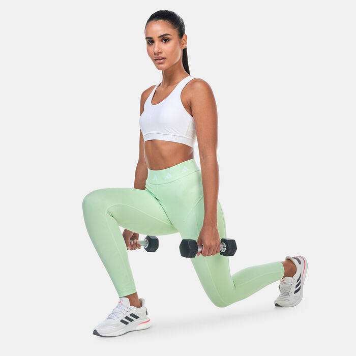 adidas Women's Techfit 7/8 Training Leggings Green adidas Women's Techfit 7/8 Training Leggings Green image number 2