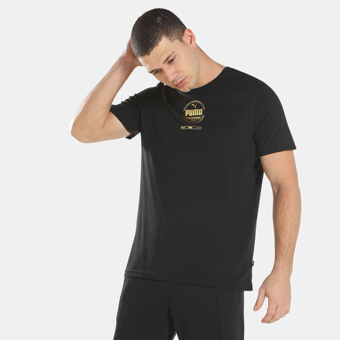 PUMA Men's Foil Graphic T-Shirt Black PUMA Men's Foil Graphic T-Shirt Black image number 0