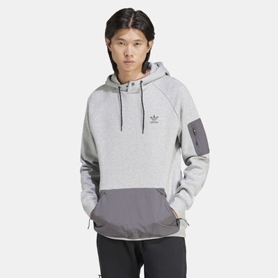 adidas Originals Men's Logo Hoodie Grey