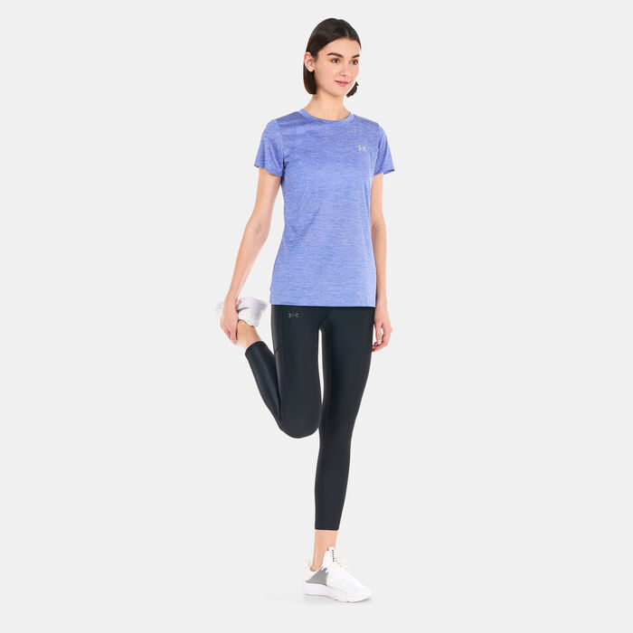 Under Armour Women's UA Tech™ Twist Training T-Shirt Blue image number 2