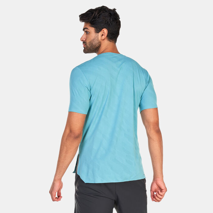 New Balance Men's Speed Jacquard T-Shirt Green New Balance Men's Speed Jacquard T-Shirt Green image number 1