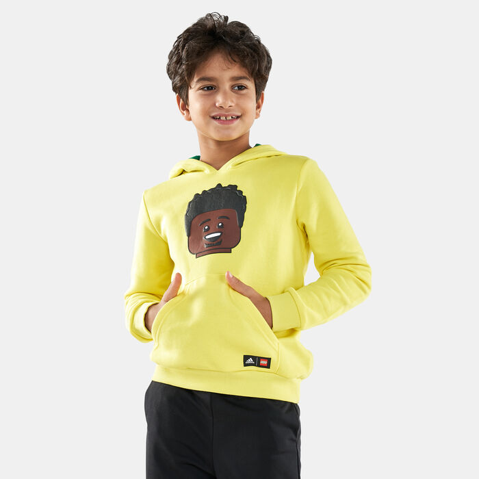 adidas Kids' Basketball Hoodie yellow adidas Kids' Basketball Hoodie yellow image number 0