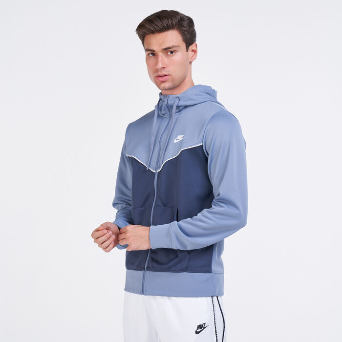 Nike Men's Sportswear Full-Zip Hoodie Blue image number 0