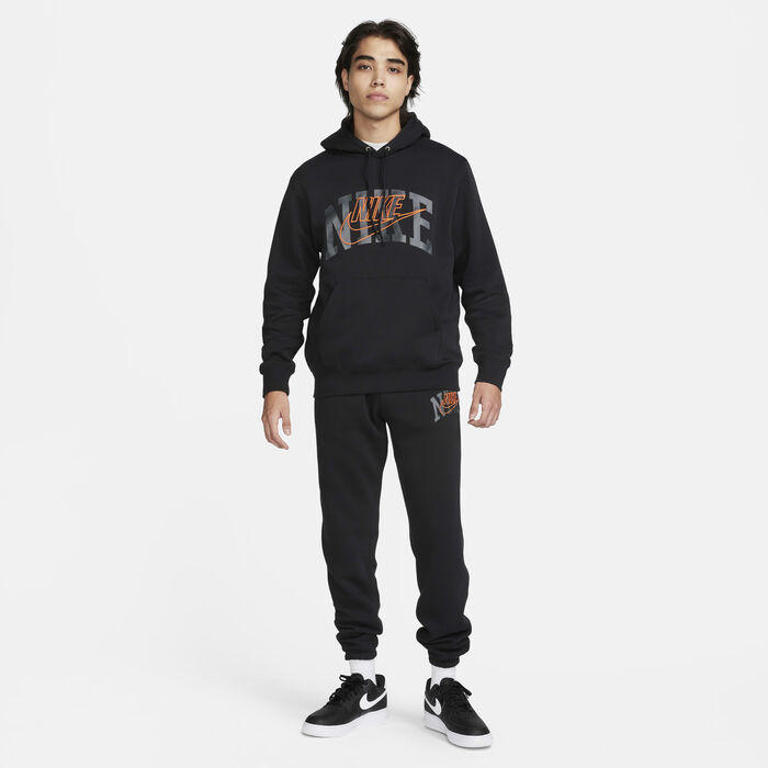 Nike Men's Club Fleece Pullover Hoodie Black Nike Men's Club Fleece Pullover Hoodie Black image number 5