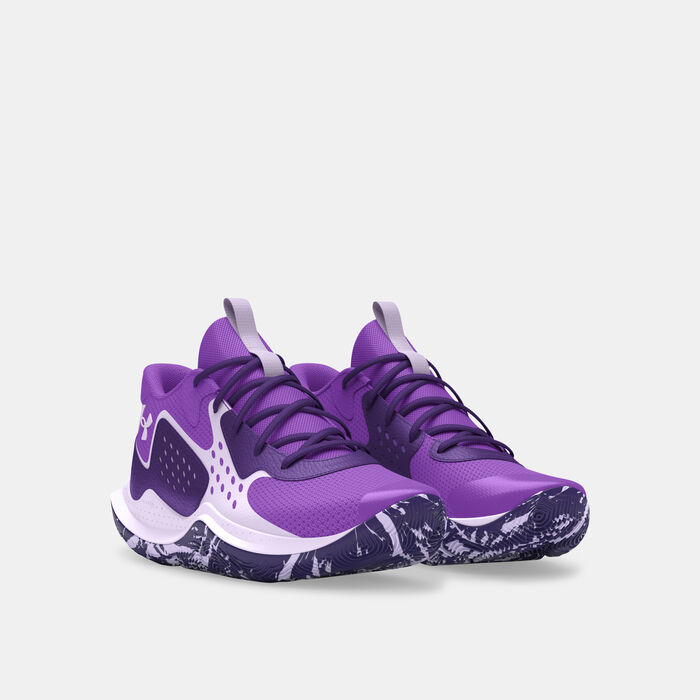 Under Armour Kids' UA Jet 23 Basketball Shoes Purple Under Armour Kids' UA Jet 23 Basketball Shoes Purple image number 1