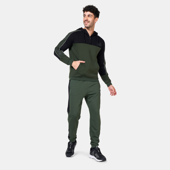EA7 Emporio Armani Men's Colourblock Pack Hoodie Green EA7 Emporio Armani Men's Colourblock Pack Hoodie Green image number 2