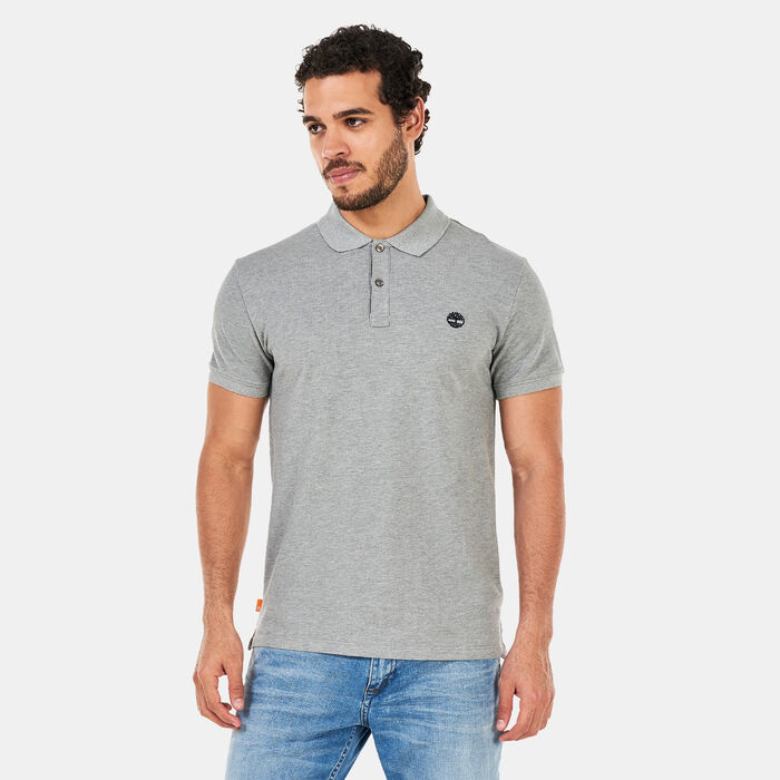 Timberland Men's Millers River Pique Polo Shirt Grey Timberland Men's Millers River Pique Polo Shirt Grey image number 0