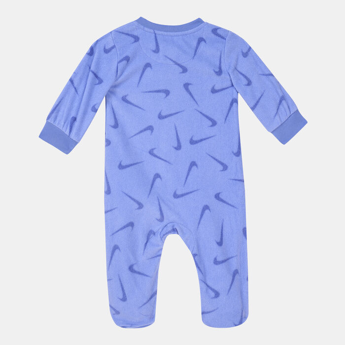 Nike Kids' Microfleece Footed Coverall (Baby and Toddler) Purple Nike Kids' Microfleece Footed Coverall (Baby and Toddler) Purple image number 1