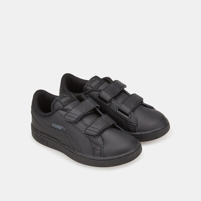PUMA Kids' Smash V2 Leather Shoe Black PUMA Kids' Smash V2 Leather Shoe Black