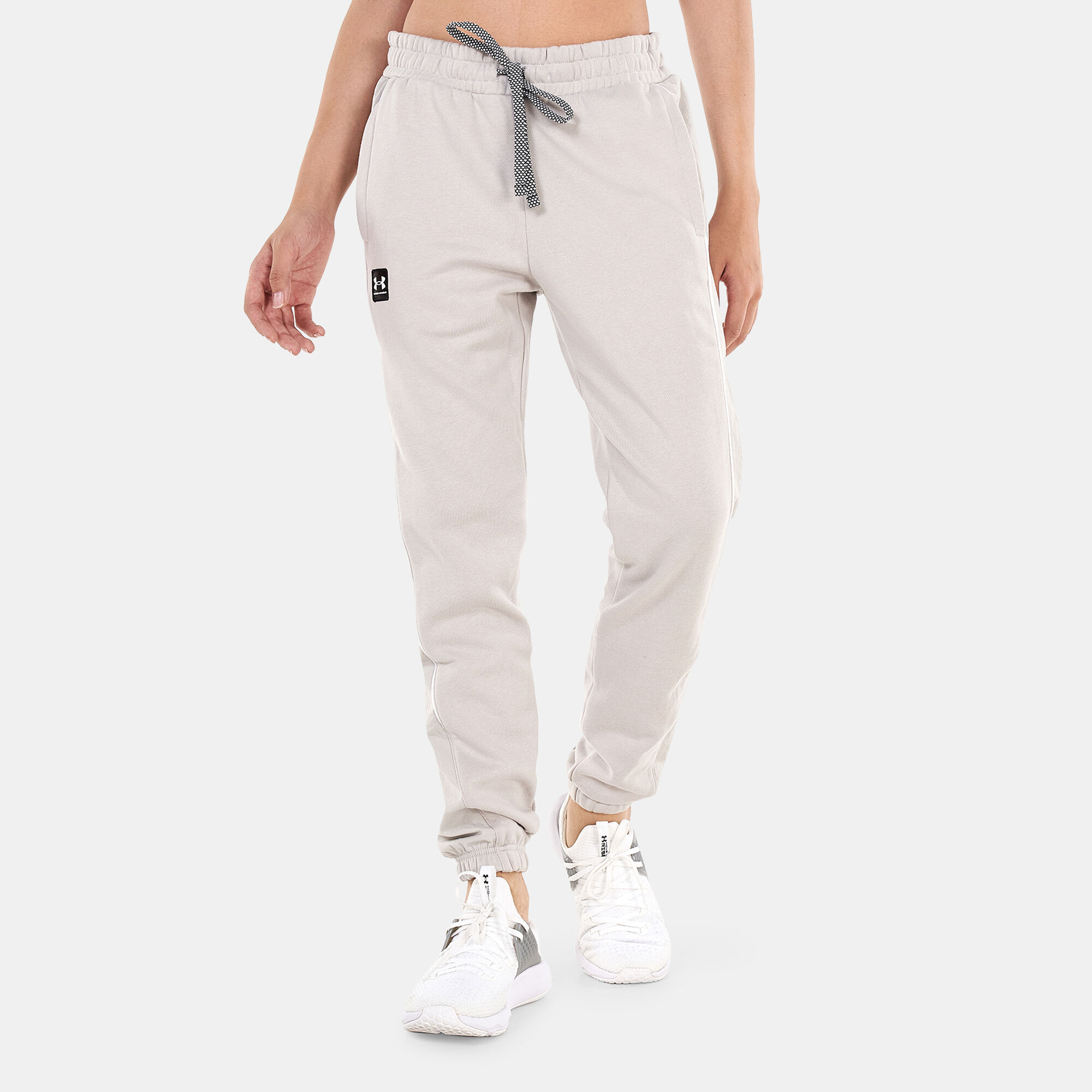 Women s UA Rival Fleece Joggers Grey Under Armour in Qatar SSS