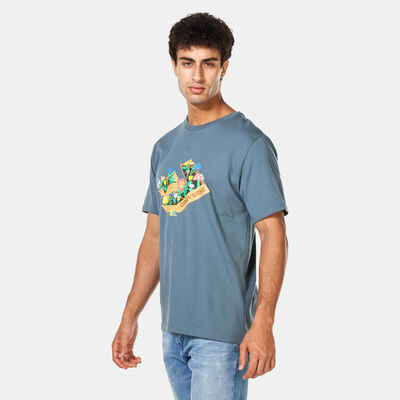 Converse Men's Star Chevron Herb Garden T-Shirt Blue