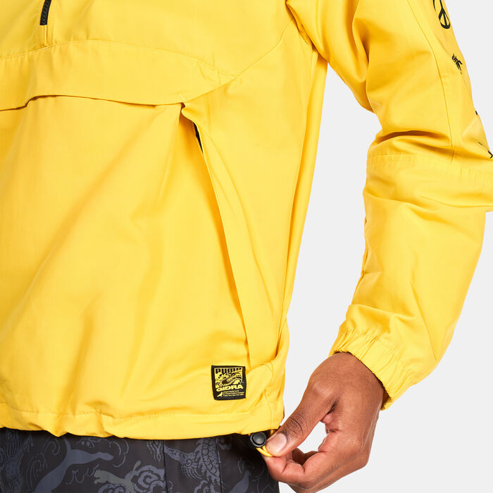 PUMA Men's x STAPLE Anorak Jacket yellow PUMA Men's x STAPLE Anorak Jacket yellow image number 3