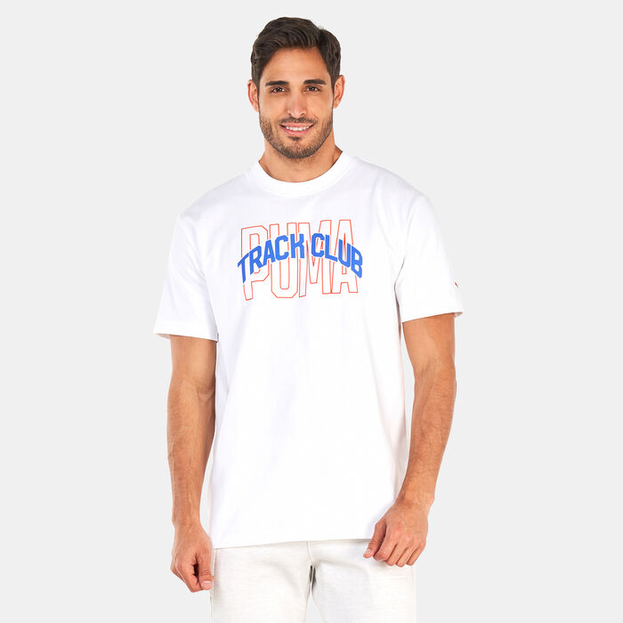 PUMA Men's Track Meet Graphic T-Shirt White PUMA Men's Track Meet Graphic T-Shirt White image number 0