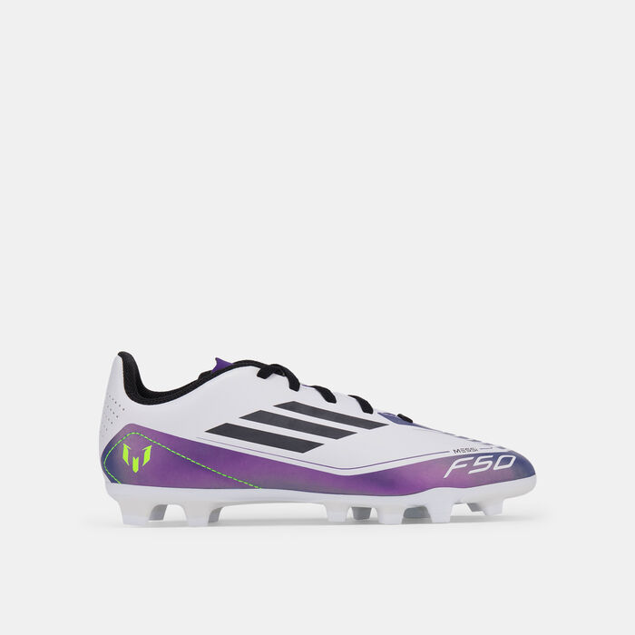 adidas Kids' F50 Club Messi Multi-Ground Football Shoes White adidas Kids' F50 Club Messi Multi-Ground Football Shoes White image number 0