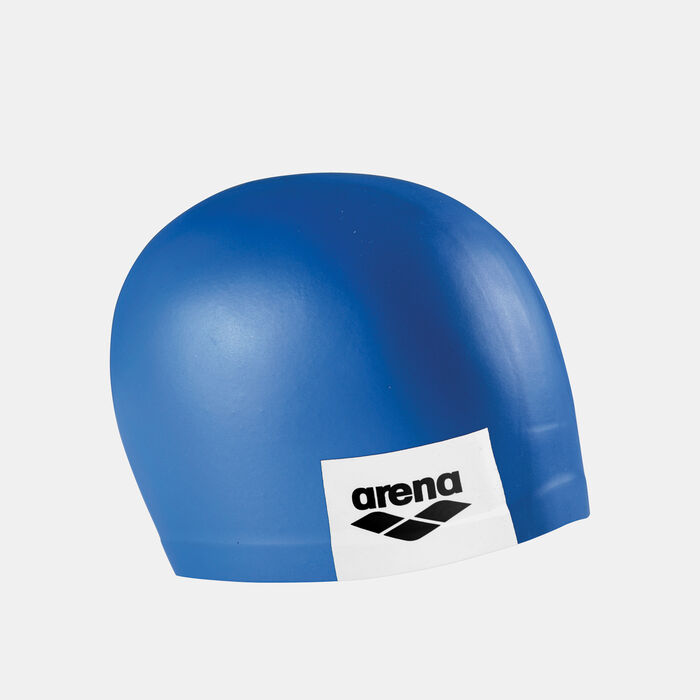 Arena Logo Moulded Swimming Cap Blue image number 2