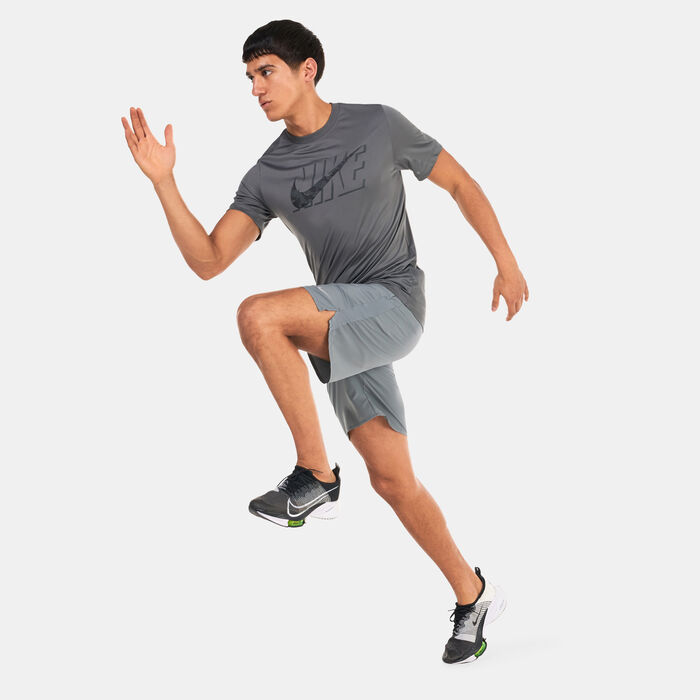 Nike Men's Challenger Dri-FIT Running Shorts Grey image number 2