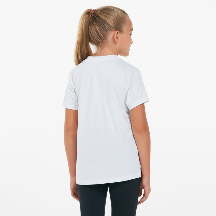Nike Kids' Dri-FIT Swoosh T-Shirt White image number 1
