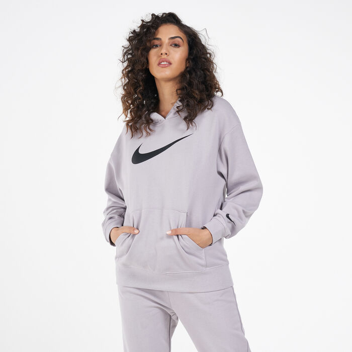 Nike Women's Sportswear Swoosh Hoodie Grey Nike Women's Sportswear Swoosh Hoodie Grey image number 0