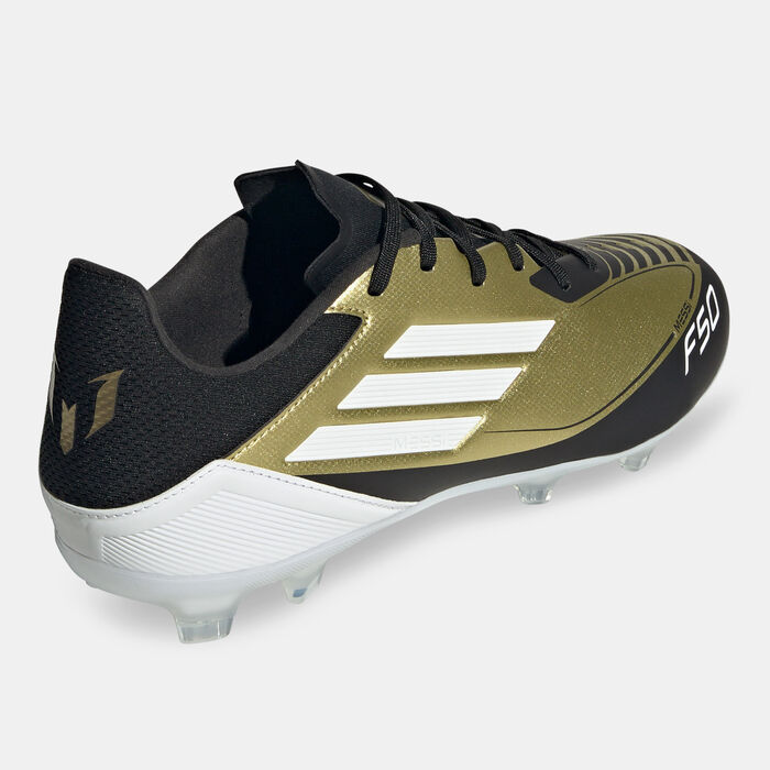 adidas Men's F50 League Messi Firm Ground/Multi-Ground Football Shoes White image number 2