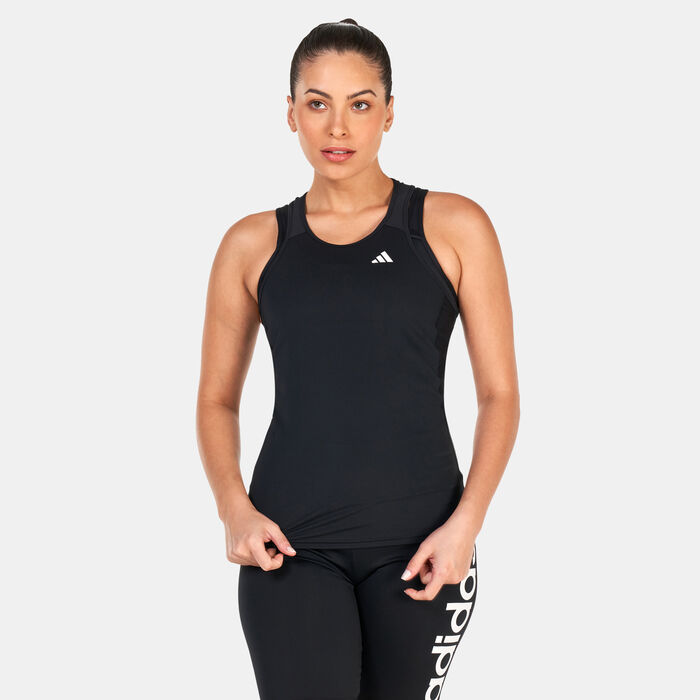 adidas Women's Own the Run Running Tank Top Black image number 0