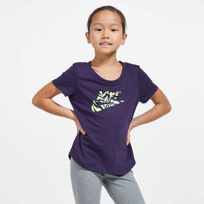 Nike Kids' Sportswear Scoop T-Shirt Purple