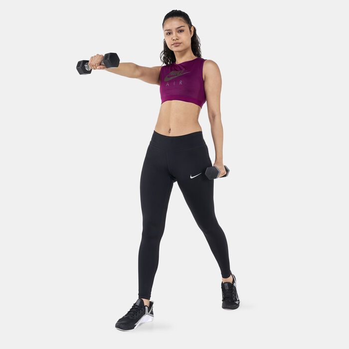 Nike Women's Air Dri-FIT Swoosh Sports Bra Red Nike Women's Air Dri-FIT Swoosh Sports Bra Red image number 2