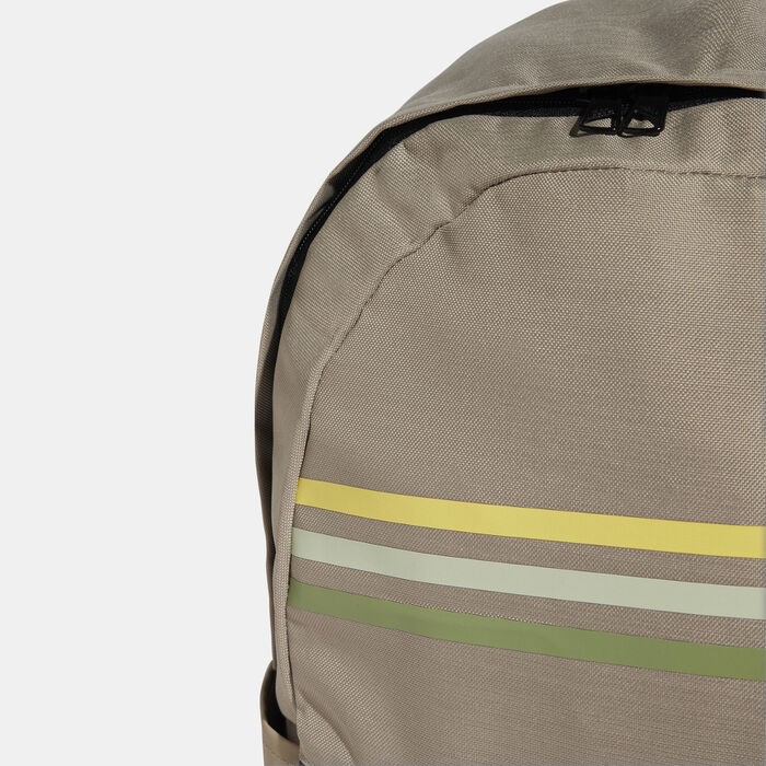 adidas Classic Horizontal 3-Stripes Backpack Beige image number 3
