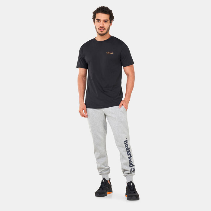 Timberland Men's Small Logo Print Logo T-Shirt Black image number 2