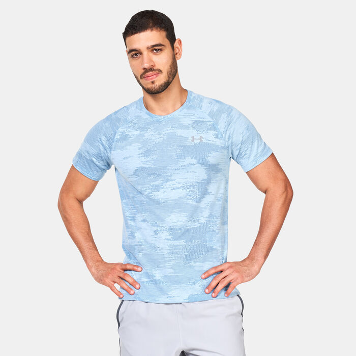 Under Armour Men's Streaker Speed Camo T-Shirt Blue Under Armour Men's Streaker Speed Camo T-Shirt Blue image number 0