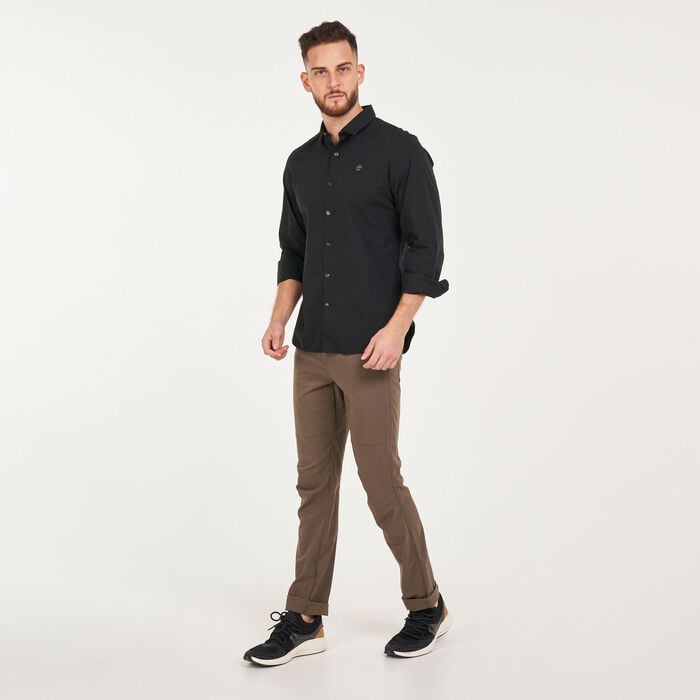 Timberland Men's Eastham River Poplin Solid Shirt Black Timberland Men's Eastham River Poplin Solid Shirt Black image number 2