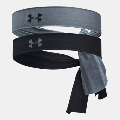 Under Armour Women's Logo Training Headband (2 Pieces) Grey