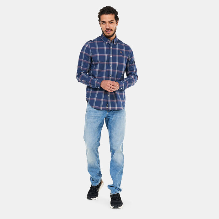 Timberland Men's Eastham River Stretch Poplin Shirt Blue Timberland Men's Eastham River Stretch Poplin Shirt Blue image number 2