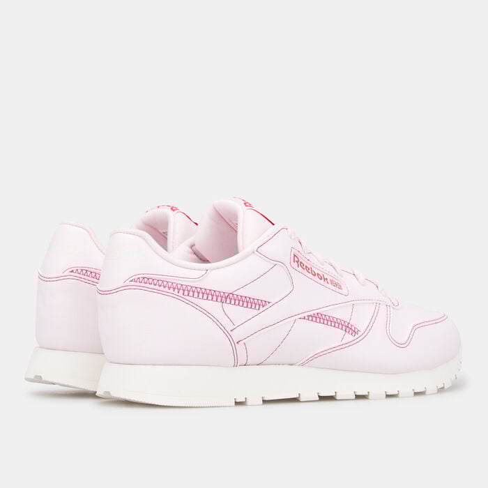 Reebok Women's Classic Leather Vegan Shoe Pink Reebok Women's Classic Leather Vegan Shoe Pink image number 2
