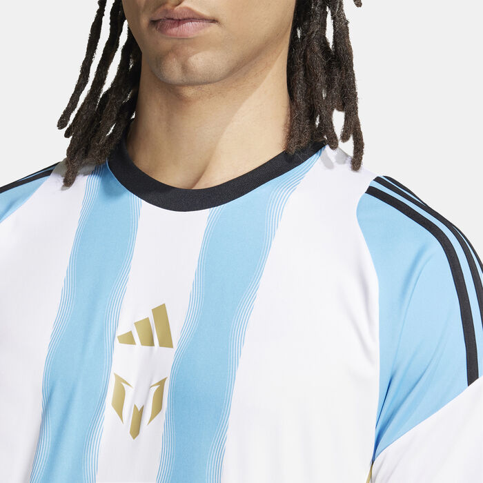 adidas Men's Messi Training Jersey White adidas Men's Messi Training Jersey White image number 4