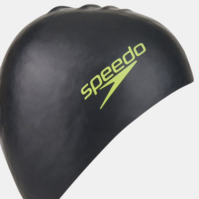 Speedo Kids' Long Hair Swim Cap Black image number 2