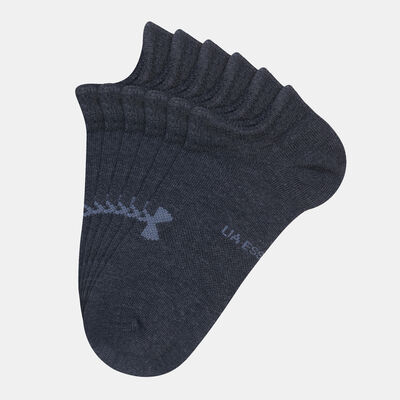 Under Armour Essential No Show Socks (3 Pack) Black