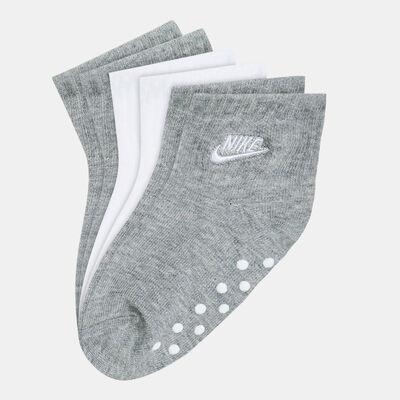 Nike Kids' Futura Gripper Socks (3 Pack) Grey