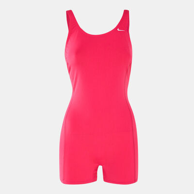 Nike Swim Women's Poly Solid Legsuit yellow