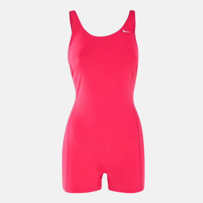 Nike Swim Women's Poly Solid Legsuit yellow Nike Swim Women's Poly Solid Legsuit yellow image number 0