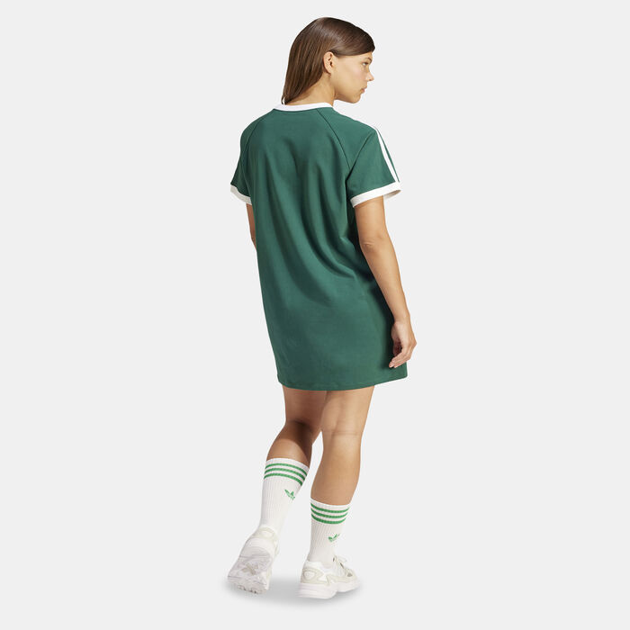 adidas Originals Women's Raglan Dress Green adidas Originals Women's Raglan Dress Green image number 1